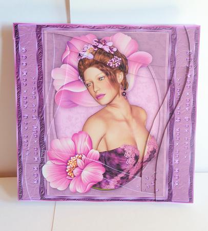 Fancy Floral Ballerina Wavy Spiral Side Stacker Card Kit by Karen Nash