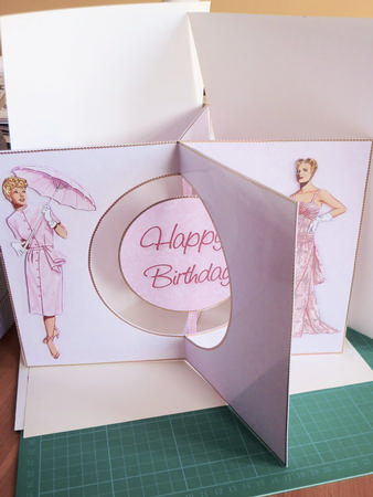 Vintage Ladies in Pink Side Spinner Kit by Karen Nash