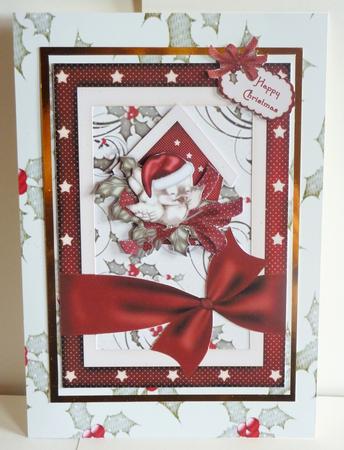The Little Christmas Sparrow A4 Card Kit by Karen Nash