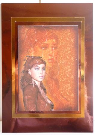 Inner Person, A5 Scalloped Pyramid Card by Karen Nash