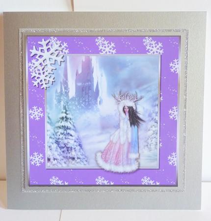 Winter Wonderland - Bright Beauty 8x8 by Karen Nash