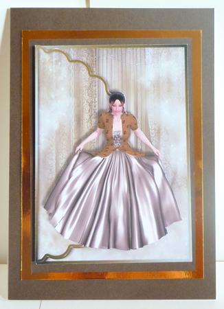Elegance Scalloped Edge Envelope Card by Karen Nash