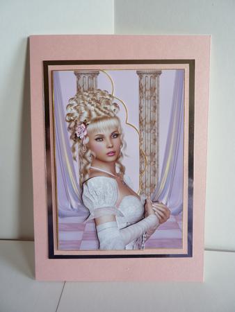 Pure Beauty Envelope Card with 3D Element by Karen Nash