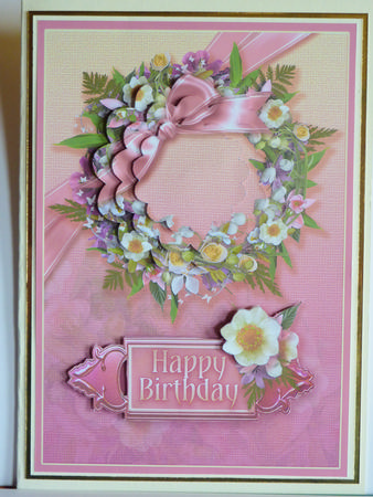 Floral Wreath Scalloped Pyramage by Karen Nash
