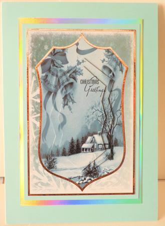 Winter Evening Card Front by Karen Nash