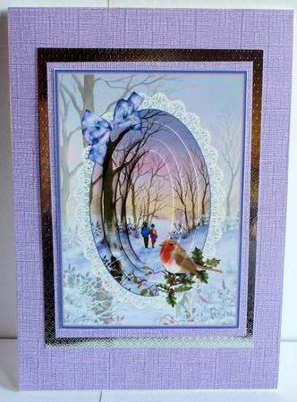 Winter Walk with Robin Step by Step Decoupage by Karen Nash