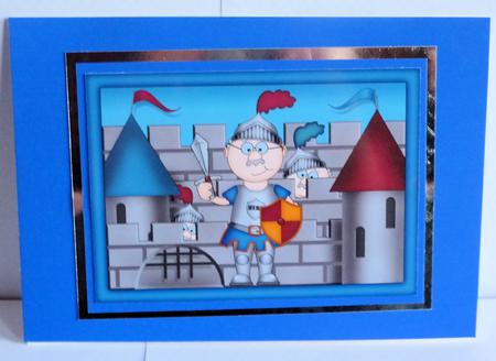 A4 Bert's Castle Card Topper by Karen Nash