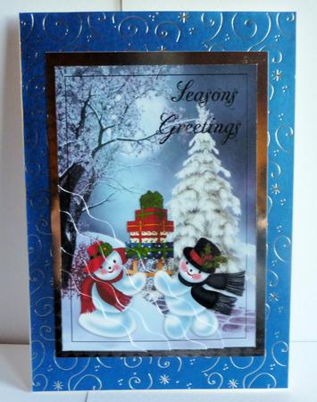 We Come Bearing Gifts Wavy Corner Stacker by Karen Nash