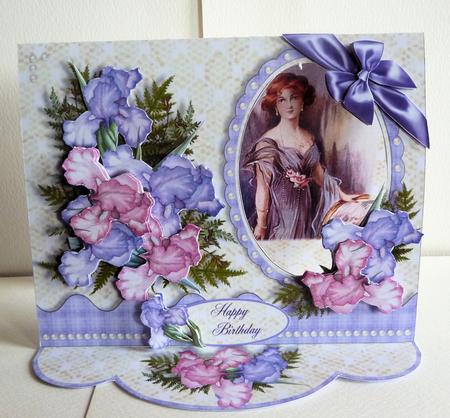 C-thru Easel 3D Card Kit - Iris by Karen Nash