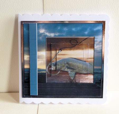 Walleye Fishermans Drean 2 Card Sheet by Karen Nash