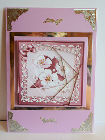 Apple Blossom Quick Card with Twisted Spiral Side Stacker by Karen Nash