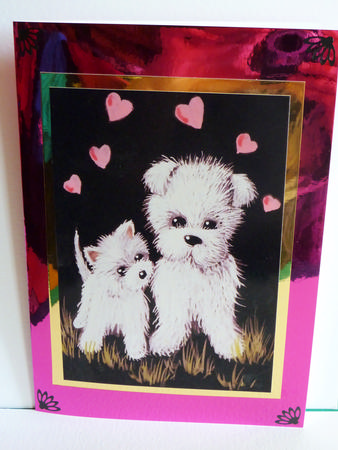 Westie Friends and Westie Mum and Puppy by Karen Nash