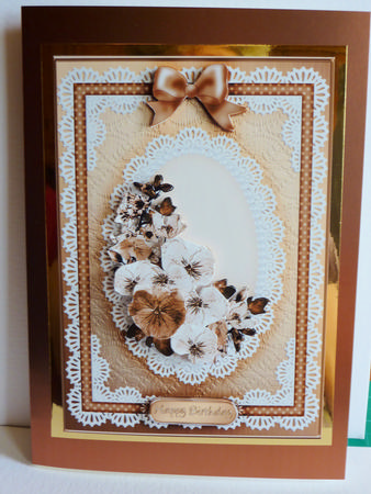 A5 Spring Flowers and Lace Kit with 3D Decoupage by Karen Nash