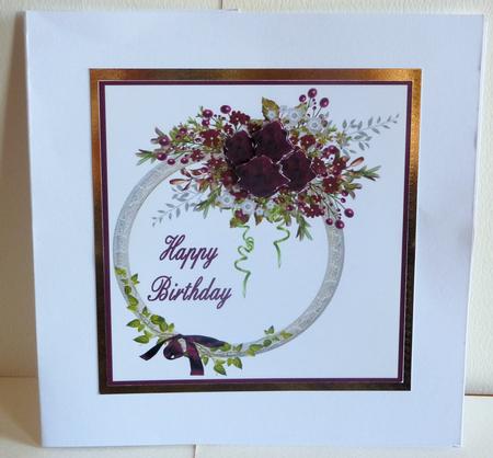 Happy Birthday 8x8 Quick Card by Karen Nash