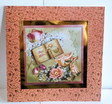 The Rose Book Card Topper by Karen Nash