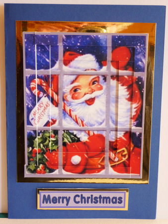 Christmas Jolly Old Santa Stacker Topper by Karen Nash