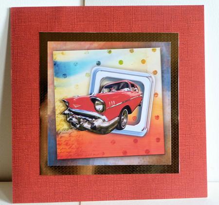 Chevvy 8x8inch Card Front by Karen Nash