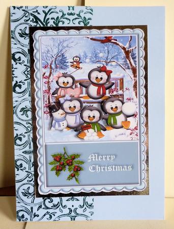 Snow Penguins Christmas Designer Resource Graphics by Karen Nash