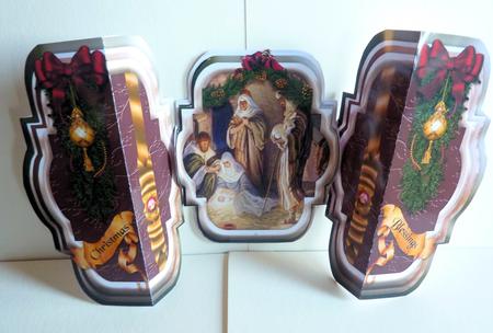 Nativity Blessings 3D Suspended Panel Card by Karen Nash
