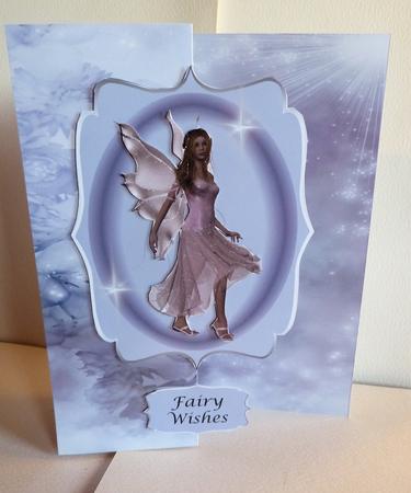 Fairy Wishes Fold Back Card by Karen Nash