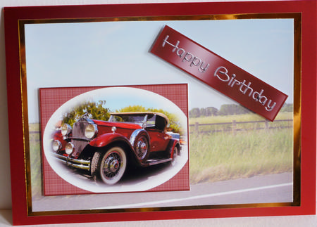 Vintage Car Red by Karen Nash