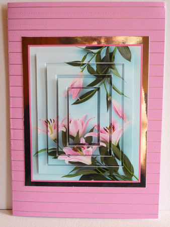 Gorgeous Pink Oriental Lily Concentric Pyramid by Karen Nash