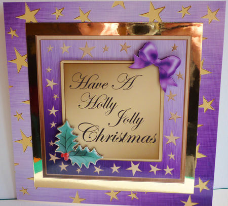 8 x 8 Elegant Christmas Greetings Kit with 3D Decoupage by Karen Nash