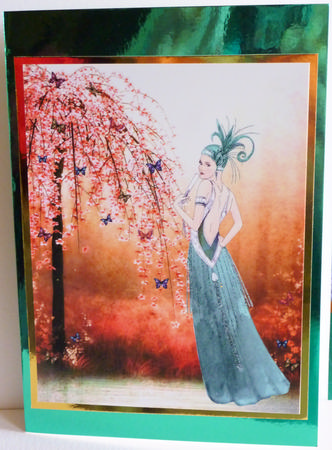 A4 Butterfly Tree-art-deco by Karen Nash