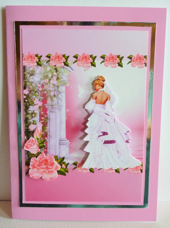 A Rose for a Rose Decoupage Quick Card Front by Karen Nash