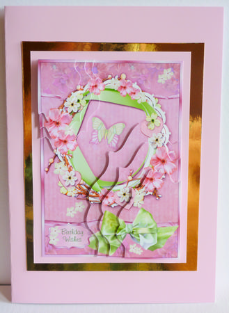 Butterflies & Bows - Shaped Triple Corner Stacker by Karen Nash