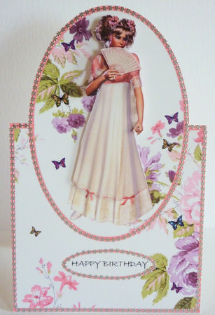 The Flower Garden-over the Edge Card by Karen Nash
