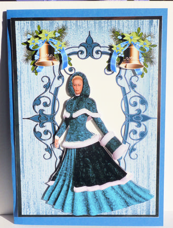 Pretty Lady, with Christmas Bells by Karen Nash