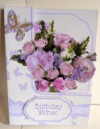 Flower Boxes 3D Card Kit - Paeonie Bouquet by Karen Nash