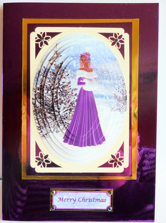 Lena in the Snow Pyramage by Karen Nash