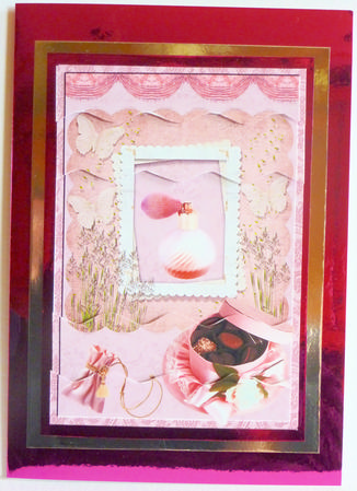 Perfume and Chocolates Wavy Side Stacker by Karen Nash