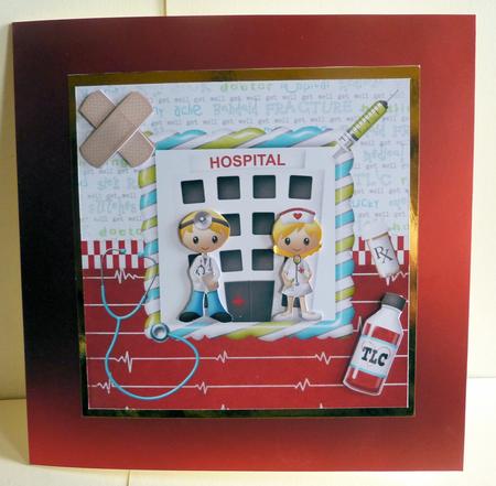 Feeling Icky Square Card Front by Karen Nash