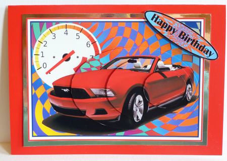 Red Mustang by Karen Nash