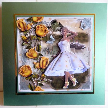 1950's Style Yellow Rose Pond Mini Kit by Karen Nash