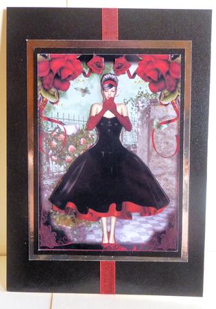 1950's Style Into the Rose Patio A4 by Karen Nash