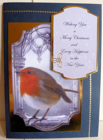 Little Robin Red Breast Christmas Insert by Karen Nash