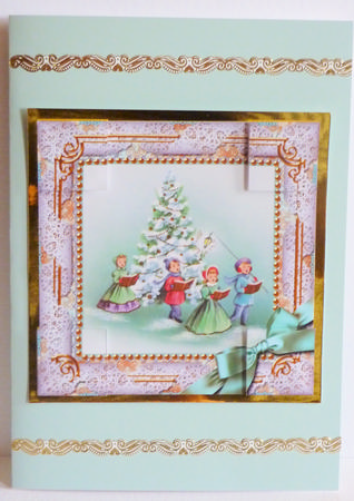 Christmas Carol Singers 8inch Picture Sheet by Karen Nash