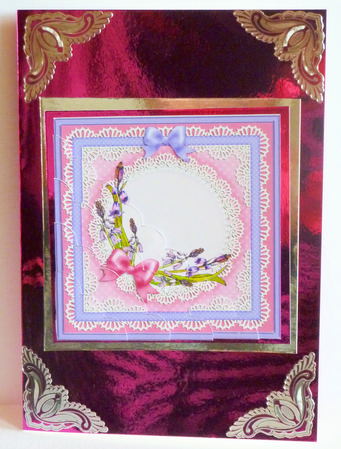 Bluebells Scallop Corner Side Stacker Topper by Karen Nash