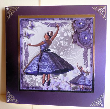 Insert to Compliment Purple Rose Ballet by Karen Nash
