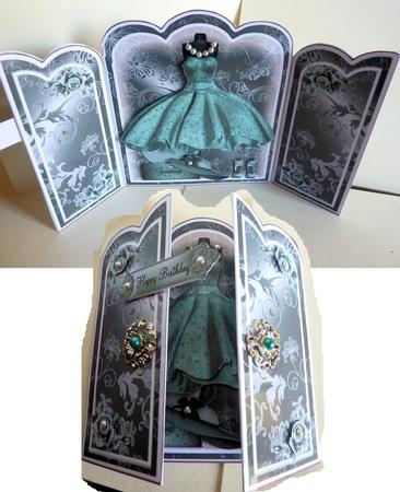 50's Style Mint Wardrobe Card Kit by Karen Nash