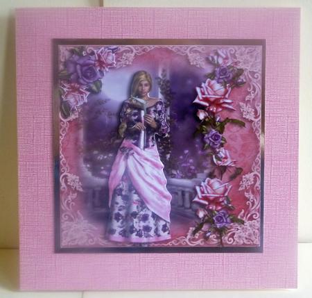 My Lady Roses Purple & Pink by Karen Nash