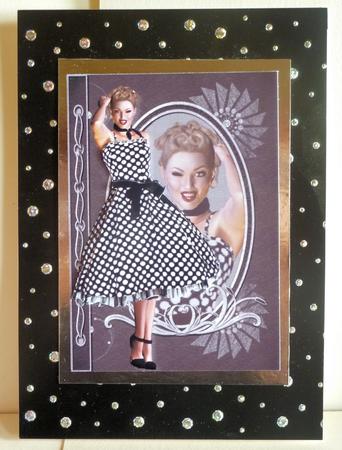 1950's Polka Dot Fashion Reflections Decoupage by Karen Nash