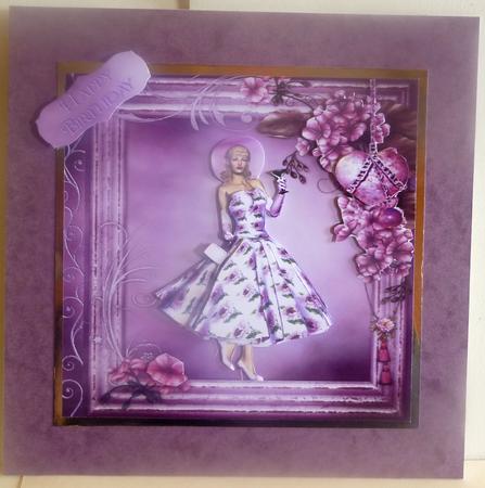 1950's Birthday Toast Lady Mini Kit by Karen Nash