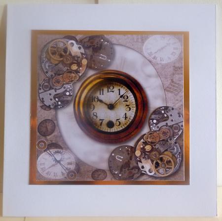 Watch Movement & Clock - Male Card by Karen Nash