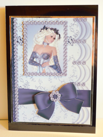 Blue Diamond Decoupage by Karen Nash