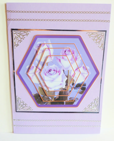 Pyramid Happy Birthday Just for You Lilac Roses by Karen Nash